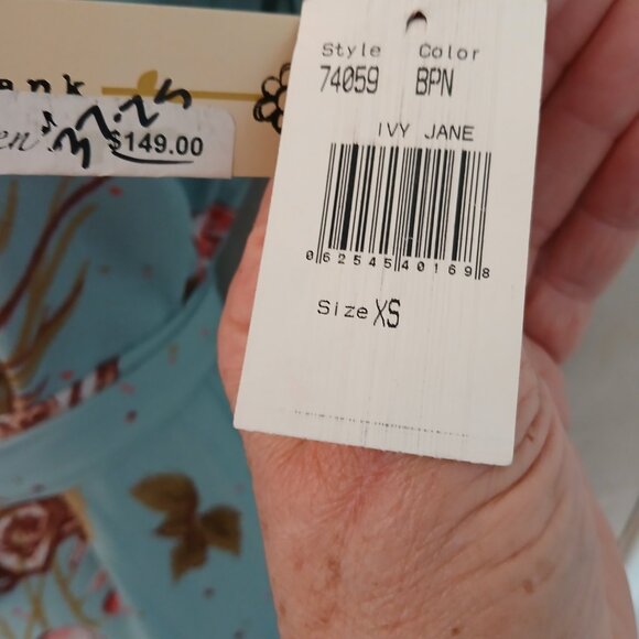 Uncle Frank Aqua Rose Dress - Picture 8 of 14